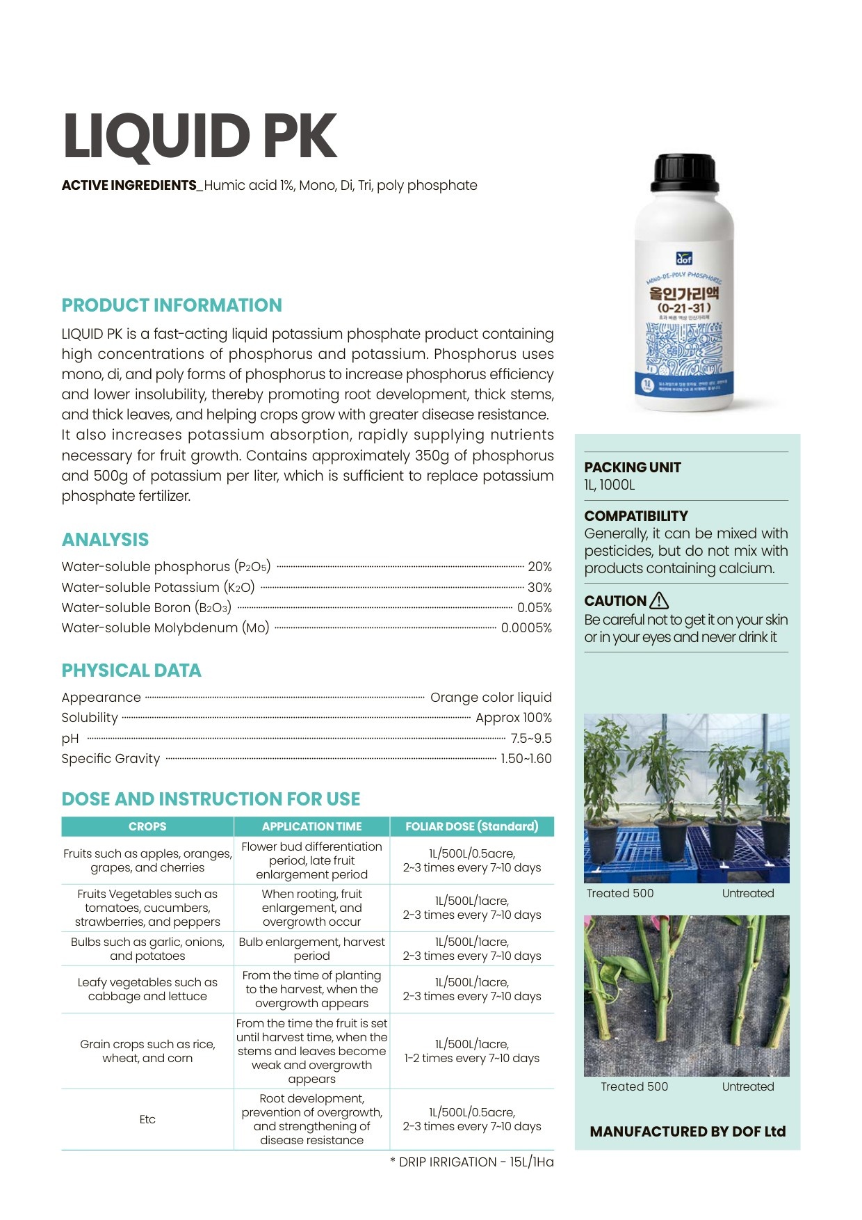 LIQUID PK Catalog Sheet